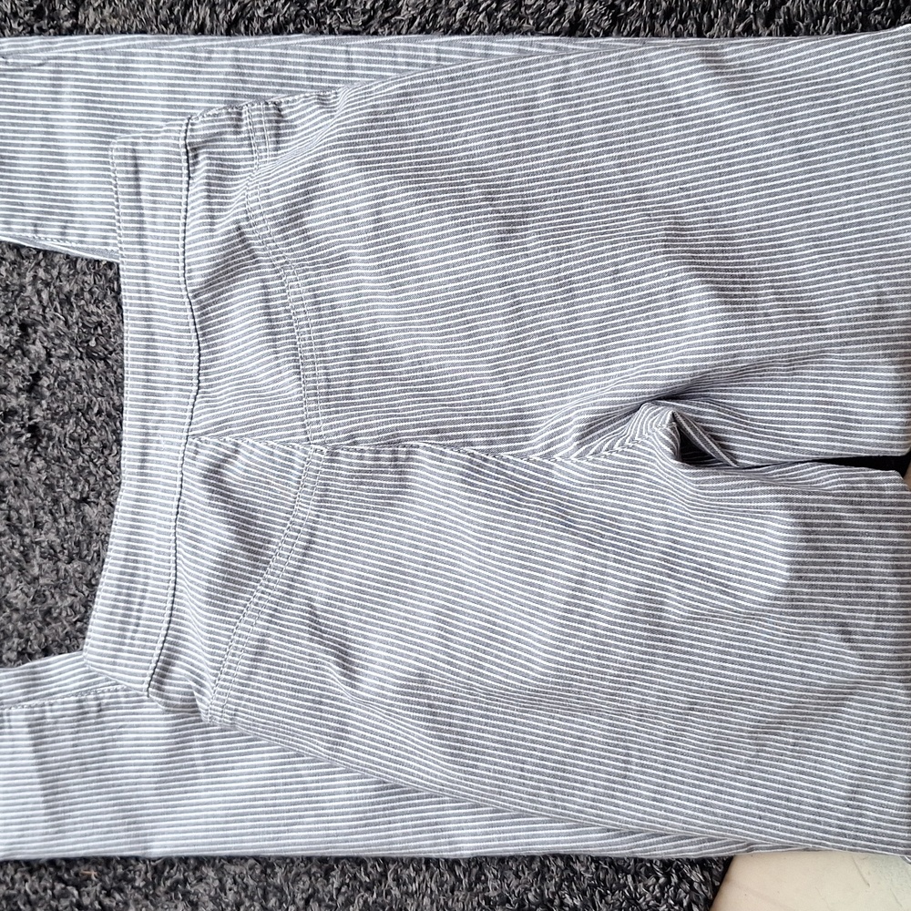 Nwot Free People Striped Blue w/ white Skinny pants Size 25 - Picture 4 of 9